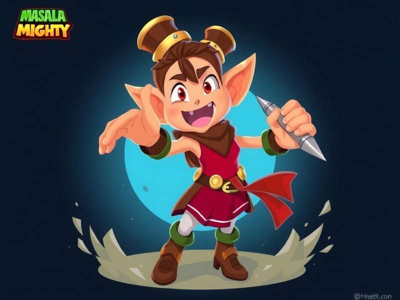 Masala Mighty Game Hero Character